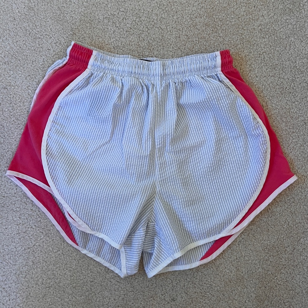 Lauren James “shorties” seersucker shorts